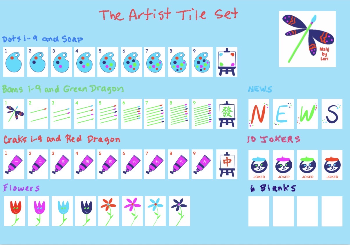The Artist Mahjong Tile Set-Coming Soon